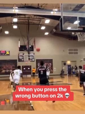 Accidental full court is WILD 😂👏 (via @Win.) #basketball #fullcourt #2k #videogame #highschoolbasketball #athlete #fullcourtshot #coach #funny #highschoolsports