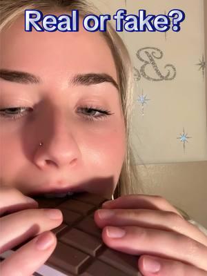 Do you ♥️ chocolate #kiss #tingle #asmr #sleep #fake #realorfake #realorfake #chocolate #relaxing 