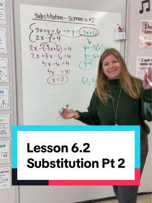 Substitution - Part 2 #iteachalgebra #math #algebra #mathematics #iteachmath #teacher #mathteacher 