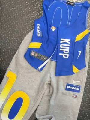 Watch how we make a whole outfit out of this Rams jersey 😍 #playoffs #larams #rams #kupp #gamedayoutfit #custommade #SuperBowl #cooperkupp  