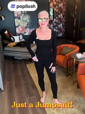 @Popilush LLC  #jumpsuit #easystyle #gograydame #shebecamevisible #silversisters #style #fitnessover60 