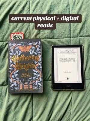 What are you reading? my IG: mel_karibian #currentreads #gothicfiction #advancedreadercopy #wutheringheights #buryourbonesinthemidnightsoul #physicaltbr #currentlyreading 