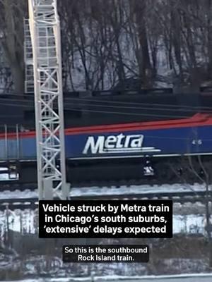 "Extensive" delays along Metra's Rock Island District line were likely after a vehicle was struck by a train on Monday afternoon in south suburban Robbins, the transit agency said. #metra #trainaccident #chicagotraffic