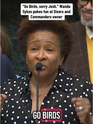 While speaking about her advocacy to bring a WNBA team to Philadelphia amid plans for a new South Philly arena, comedian Wanda Sykes took a funny jab at Sixers and Commanders owner Josh Harris. #gobirds #flyeaglesfly #eagles #sixers #commanders #philly #wandasykes #joshharris #nbc10philly 