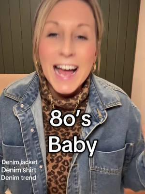 #80sbaby #denimjacket #denimshirt #womensfashion #momstyle#trendyoutfits #millenialmom #fashionfinds 