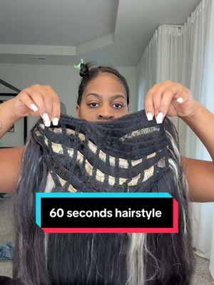 Do my hair with me in 60 seconds #upartwig #upartwiginstall #wiginstall #wigtok #domyhairwithme #wiginfluencer #wigs #upartwigs #fyp #hair #bombshellcurls #leaveoutinstall #blackgirlhairstyles 