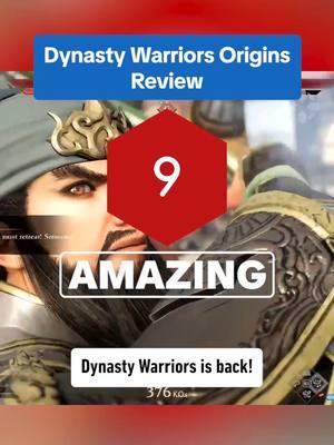 Dynasty Warriors: Origins is AMAZING! We gave it a 9 out of 10 on IGN. #dynastywarriors #dynastywarriorsorigins #dynasty #warriors #origins #martialarts #romanceofthethreekingdoms #ign #gaming #review #videogames #ps5 #xbox #pc #9 #ign9 #gameplay #series