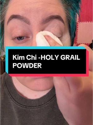 I finally found THE powder. #kimchi #kimchipowder #kimchipuffpuffpass #pores #facepowder #kimchichicbeauty #makeup #musthaves #tryon #tutorial #TikTokShopLoveAtFirstFind #settingpowder #bluehair #tealhair #alttiktok #alt #egirlmakeup #egirl #grunge #shorthair #manicpanic 