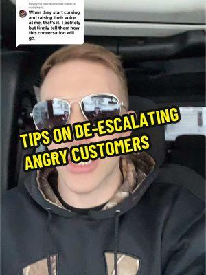 Replying to @mediocremechanic my tips on how to de-escalate an angry customer. #chriscraig #chrismfcraig #technician #serviceadvisor #dealershiplife #customers 