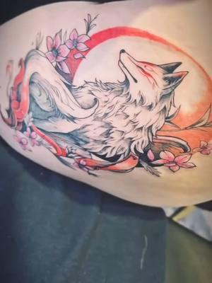 Headed to @minneapolistattooartsfestival @Villain Arts Tattoo Festivals  this past weekend!  Had the absolute honor to work with @al.freedom.tattoo on this amazing ōkami piece! Had to tap out around 5 or so hours, though. Can't wait to get it finished!  #minneapolistattooartsfestival #minneapolistattoo #minneapolistattooconvention #anime #animetattoo #okami #okamitattoo #ōkami #okamiamaterasu #okamiamaterasutattoo #tattoo #amaterasu #japanesetattoo 