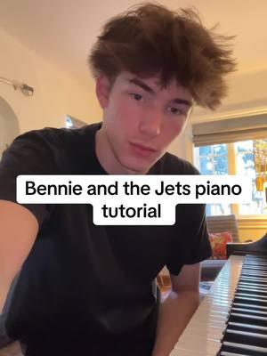 Bennie and the Jets easy tutorial #piano #pianotutorial #eltonjohn #bennieandthejets #pianicover #pianotok #pianolesson #musictok