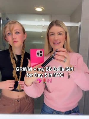 Part One 💄🎀 New skill attempt: holding my phone while doing my makeup.💀💖 xx Angela Claire @YSL Beauty @SAINT LAURENT #momanddaughter #mamadaughter #grwu #getreadywithus #gettingready #hotelroom #mirrorselfie #girlmama 