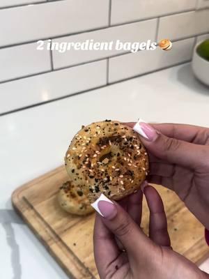 Making the viral 2 ingredient bagels 🥯  (Greek yogurt & flour) next time I’m definitely going to add some salt because they were a little bland. #2ingredientsrecipe #bagel #twoingredientbagel #EasyRecipe #highprotein #highproteinbagel #fyp #fypシ 