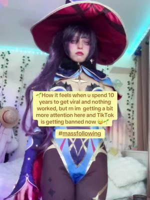 I have no hope rn and it’s so sad that TIKTok is getting banned but - plz follow my ig and yt - yatappy  (I might register myself in the #likeeapp again and in #rednoteapp ) #massfollowing #massfollow #fyp #monagenshinimpact #monacosplayer #monacosplay #tiktok2025 #monacosplayer #yatappy 