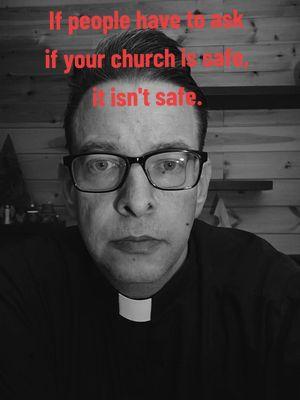 If people have to ask if your church is safe, it isn't. #transrightsarehumanrights #transpeoplearevalid #gayrightsarehumanrights #lgbtqally #allypastor #jesusdoesnthate 