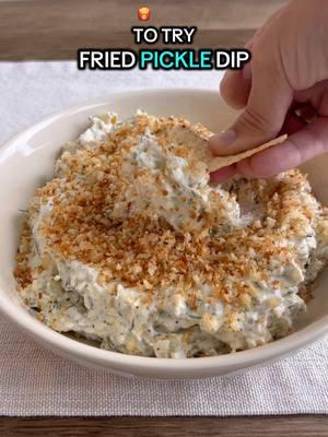 Send this to the person that needs to try fried pickle dip. 🥒😋 #kroger #friedpickledip #pickledip #pickles #diprecipes #gamedayrecipes #easyappetizers @Delaney & Shelby 