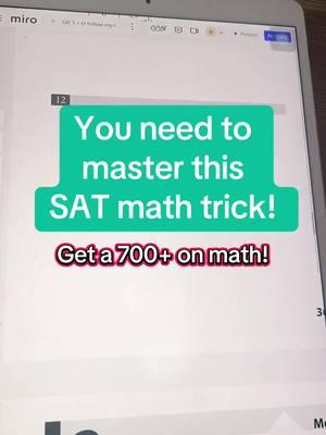 You’re wasting so much time on the digital SAT. Stop! Let me show you how I get questions right with ease every time! Math can be easy or hard, but if you use this trick, it’s really not too bad! #SATPrep #SAT2025 #AceTheSAT #dsat #sat #digitalsat #sattutor #satmath 