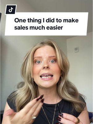 Easier sales?? Sign me up! But actually this one shift really helped to make sales not only easier for me, but also make them feel better and more authentic. #virtualassistanttips #onlinebusinessowner #salestips 