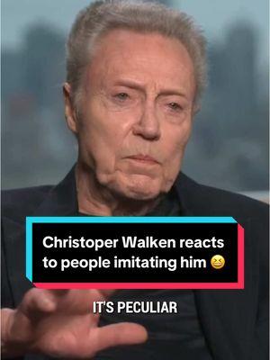 “Severance” star Christopher Walken reacts to everyone always imitating him! 😆🤣 #christopherwalken #severance