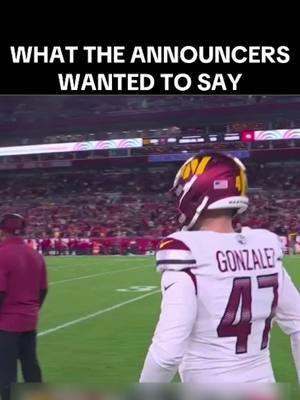 What the announcers wanted to say during the Commanders game #nfl #kicker #commanders #zane #nflkicker #parody #playbyplay 