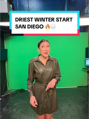 🤯Driest start to San Diego’s water year in its weather history dating back to 1850🤯 #redflag #redflagwarning #socal #palisadesfire #wildfires #santaana #sandiego #firedanger 