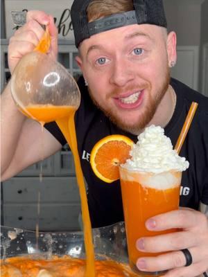 Orange Dreamsicle Party Punch!🍊🍦 #orangedreamsicle #partypunch #orange #vanilla #rum #punchrecipe #icecream #soda #drink #orangecreamsicle #drinks #fyp 