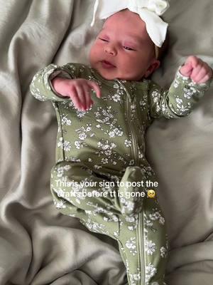 If only dressing a baby was this easy 😅  #newborn #newbornbabygirl #babygirl #MomsofTikTok #babygirl 