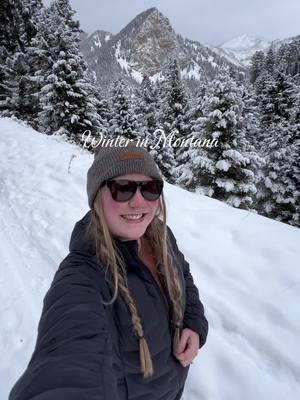 Winter in Montana is magical and COLD and windy haha (hence second 0.27 of this video😅) but I wouldn't have it any other way! I've had 29 winters here and hopefully many many more❤️❄️ #winter #montana #snow #montanawinter #outdoorsygals #fyp