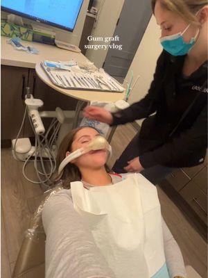 This is your sign to not use a charcoal toothpaste so you don’t have to get this done to you 🤪 #gumgraft #gumgraftsurgery #surgerytiktok #minivlog #dentist #dentistry #dentistvlog 