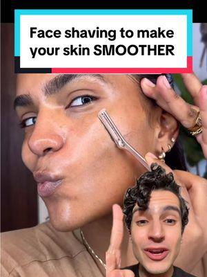 stitch with @monet mcmichael 🤍  Face shaving can do a couple of fantastic things for your skin. It can act as a mechanical exfoliator, allowing you to remove the top layer of skin. This can help to brighten a previously dull complexion. The biggest effect is that, by removing the small hairs that everyone has on their face, it allows makeup to sit more smoothly on the skin. #faceshavingwomen #faceshaving #dermaplaning #dermaplaneislife 