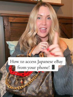 Replying to @lachocolatedoll ⬅️ doing the lord’s work out here telling us all how to access Japanese eBay from your phone! #louisvuittonbag #vintagedesigner #vintagefinds #vintagedesignerbags  #greenscreen 