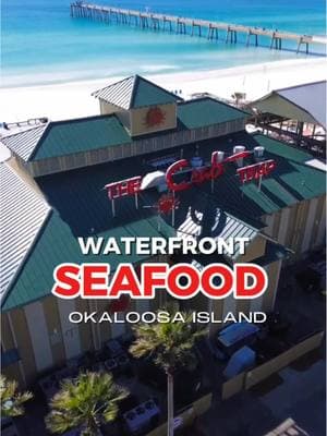 When was the last time you visited Crab Trap on Okaloosa Island?  We stopped by for a sunset dinner and forgot how incredible their seafood is! This platter is one to impress — from snow crab to mussels to shrimp and more, we devoured it ALL 🦀🦐 The Hot Crab Dip is easily a favorite dish and they have burgers, salads and a kids menu so there is something everyone will enjoy. They’ve got a full bar plus indoor / outdoor seating with a perfect sunset view on the sand, it’s a perfect spot for anytime of year! Dont sleep on this one 🥳 #OkaloosaIsland #FortWaltonBeach #WaterfrontDining 