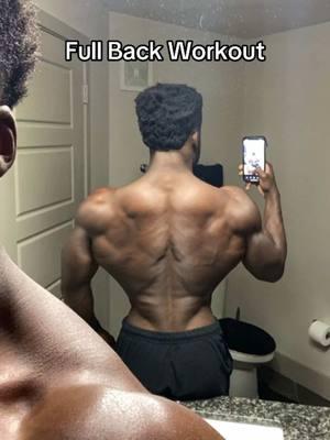 Full Back Workout ⚡️ — Officially started prep today! Will be using this structure for next 14 weeks! @VQ FIT code: JERMAINE #backworkout #backday 