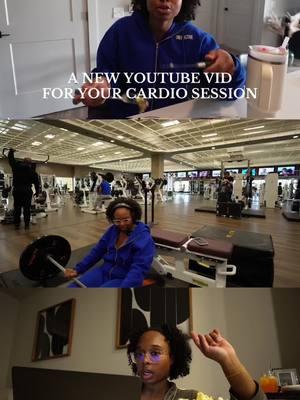 Hop on that stairmaster I got a vlog for you. What I eat in a day + gym vlog + mini Q&A uploaded on YouTube for yall! 🫶🏾 #gymvlogs #tiktokban 