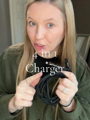 This 4 in 1 charging cable is surprisingly afforable👏🏼👏🏼 #4in1charger #chargingcable #charger #iphonecharger #phonecharger #usbcharger #usbchargingcable #multiusecharger 