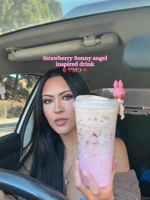 Randomly thought of this when I saw this sonny angel 🥹🍓💕✨#fypage#strawberries#pinkdrink#starbucks 