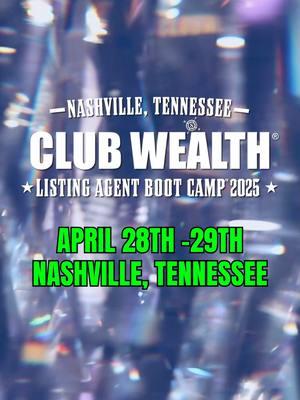 🔥 Ready to Take Your Real Estate Career to the Next Level? 🔥 Join us at LABC2025, the BIGGEST real estate event of the year! 🏡✨ Learn from top agents, gain game-changing strategies, and connect with the best in the business. Plus, if you’re not blown away by Day 1, get 200% of your money back and a first-class flight home! 🚀 📅 April 28-29, 2025 📍 Hilton Nashville Terminal Hotel, Nashville, TN Click the link and secure your spot now! #LABC2025 #ClubWealth #Realtor #RealEstateSuccess #michaelhellickson #realestateagent #realestatecoaching  #fyp