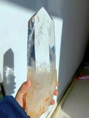 Wow, the beautiful clear quartz tower, this is so cool. The crystal is very transparent, and it is very big. What's important is that it is illuminated with lights, and there is a blue needle in it. Welcome to watch my live broadcast.😱😈😈 #crystals #crystal #blueneedlequartz #crystaltowers #crystaltok #crystalshop #crystaltok🔮 #crysyalhealing #crystalsoftiktok #crystaltiktok #crystalshopping #crystalmagic #crystallove #healingcrystals #crystalquartz #crystalgems #surprise 