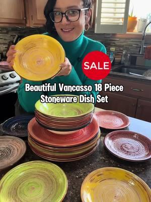 I love this 18 Piece Dish Set from @vancasso 😃❤️💚💛💙🩶🤎 Click link to get yours.  . #ad #vancasso #stoneware #tiktokshopdeals #kitchenware #vancassodinnerwareset #dishes #dinnerware #dinnerwarecollection #elevateyourspace #dinnerset #ttslevelup #ttsdelightnow #newyearnewaura #giftguide #treasurefinds #fyp #foryou #kitchen #kitchensupplies #CapCut 