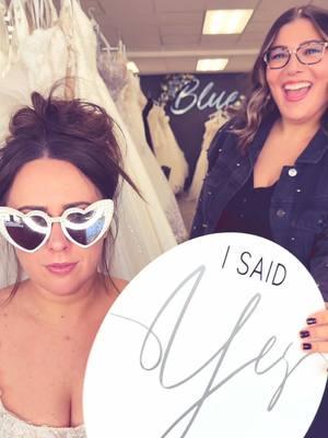 The happiest of endings  #weddingdressshopping #isaidyes #lalala #isaidyestothedress 