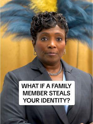 What if a family member uses your identity to open up a credit card?  #blackfemalelawyer #lawyersoftiktok #georgialawyer #atllawyer #legaltips #personalinjurylawyer #criminallaw #creditcards 