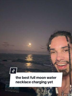 this might be the best moon charging yet #full #moon #wolf #moonwater #necklace #grateful #viral 