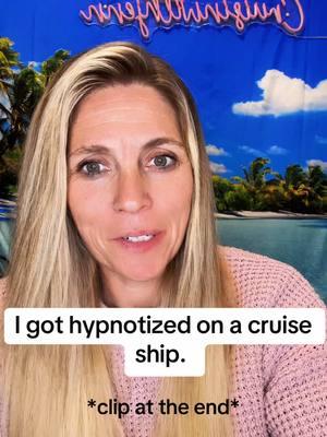 I am so glad I did this! It was a blast. And yes it’s real. I promise. Believe me if you want. Don’t if you don’t wanna. I get it. I was a whole skeptic too!  #cruiseship #cruiseshiplife #cruisetok #cruiselife #cruiser #hypnotized #hypnotized #memories 