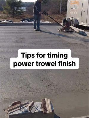 Power trowel timing tips ⏱️ #everythingaboutconcrete #mikedayconcrete #mikedayconcreteyoutube #theconcreteunderground #fyp #viral #viralvideos #powertrowelconcrete 