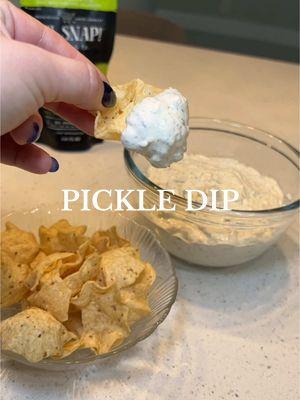 Add an extra pouch of @OH SNAP! Pickles and thank me later! 🥒 #ohsnap #ohsnappickles #pickles #pickledip #picklelover #superbowlsunday #superbowlsnacks #Recipe #EasyRecipe #diprecipe #chipsanddip  