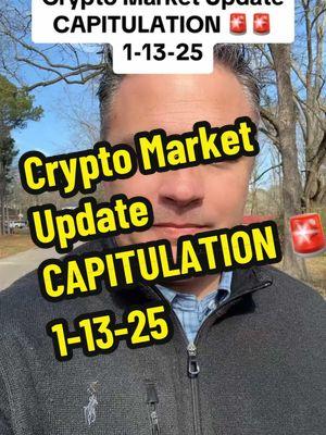 Crypto Market Update CAPITULATION 🚨🚨  1-13-25 #Cryptocurrency #Crypto #Bitcoin #BTC #Ethereum #ETH #Blockchain ##CryptoTrading #CryptoInvesting #CryptoCommunity #CryptoMarket #CryptoCurrencyNews #CryptoLife #CryptoWorld #CryptoInvestor #CryptoEducation #CryptoTips #CryptoGains #Altcoins #DeFi #NFT #NFTCommunity #NFTs #Metaverse #CryptoAnalysis #CryptoAlert #CryptoStrategy #CryptoPortfolio #Finance #Investing #Investment #Investor #Wealth #WealthBuilding #FinancialFreedom #FinancialLiteracy #FinancialIndependence #Money #MoneyManagement #PassiveIncome #Earnings #RichMindset #PersonalFinance #SmartInvesting #InvestmentStrategy #Stocks #StockMarket #StockTrading #StockInvestor #DayTrading #SwingTrading #StockMarketNews #StockMarketTips #StockAnalysis #StockAlert #StockPicks #StockPortfolio #RealEstate #RealEstateInvesting #RealEstateInvestor #PropertyInvestment #RealEstateMarket #RealEstateTips #RealEstateStrategy #PropertyManagement #RealEstateLife #RealEstateSuccess #InvestmentTips #InvestmentOpportunities #InvestmentPortfolio #LongTermInvesting #RetirementPlanning #WealthManagement #AssetManagement #InvestmentGoals #Fintech #TechInvesting #Innovation #TechNews #FutureTech #digitalassets #greenscreen 