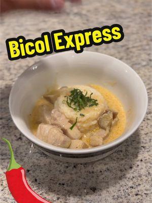 Bicol express 🍴 is a spicy 🔥 and delicious 🤤 Filipino dish originating from Bicol, and if you enjoy spicy 🔥 Thai dishes and curry, you'll likely appreciate this Filipino fusion 🌶️. Additionally, although TikTok may be leaving 👋, I will continue to create content and post on Instagram 📸 and YouTube 📹, so be sure to follow and subscribe! 👍 12 pcs red Thai chili 1 whole sliced onions 3 tbsp bagoong (shrimp paste) 1 can coconut milk 1 can coconut cream 3.5 lbs sliced pork belly Egg plant  1 whole minced garlic Olive oil 1/2 tsp black pepper 1 tsp salt Add sugar if coconut milk not sweet  Do you like spicy foods? If so, what’s your favorite spicy food? If you’d like me to make more this comment below👇  . . . Bicol Express 📍  🌶️ x 🇵🇭  #bicolexpress #bicol #spicy #pinoydishes #filipinocuisine #tiktok #pork 