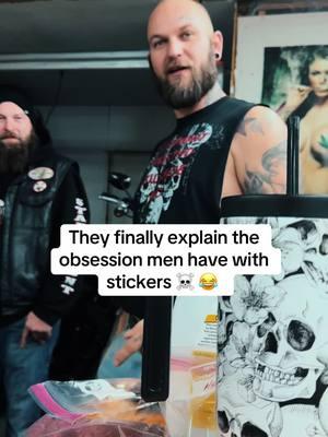 Just know when we are in the garage these are the conversations being had @Dice @Krystle James @Jessie Hoaglund @Martin #bikersoftiktok #men #stickers #masculinity #fypシ 