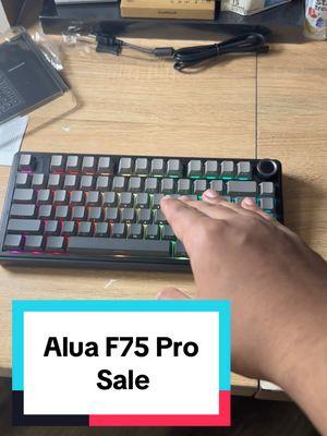 🎮 AULA F75 Pro Wireless Gaming Keyboard: Compact, powerful, and designed for gamers and creators! ✨ Highlights: • 75% TKL Design: Sleek and space-saving without sacrificing functionality • Hot-Swappable Keys: Customize your setup with ease • Pre-Lubed Linear Switches: Smooth keystrokes for precision typing and gaming • RGB Backlit: Vibrant rainbow lighting with customizable effects • Detachable USB Cable: Flexibility for wireless or wired use • Volume Knob: Quick and easy audio control 💵 $67.88 (Save 30%) 🔄 Free Returns 🛒 Extra $5 Off Orders $99+ Upgrade your gaming or work setup today! #GamingGear #RGBKeyboard #GiftIdeasForHer #CyberMonday2024 #BlackFridayDeals #TikTokShop #FlashSale #GiftGuide #TTSLevelUp