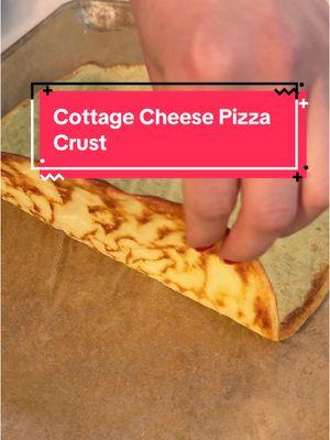 Sheet Pan Cottage Cheese Crust Pizza  As someone who is trying to increase protein in my everyday meals, this one feels too good to be true. I’m not sure how eggs + cottage cheese = a pizza crust, but I’m telling you it works! If you don’t like cottage cheese, I realllllly don’t think you would even know it’s in this recipe. Listen, nothing will ever replace actual pizza, but this is a great “healthy” option if you’re looking to try a new recipe! Ingredients  •1 C cottage cheese •1 egg + 1 egg white •kosher salt •1/4 C grated parm •1/2 C shredded mozzarella •red sauce (I like using passata) •other toppings •avocado oil spray    Recipe 1. Preheat oven to 400 2. Blend your cottage cheese, eggs, parm & a pinch of salt until smooth 3. Line a baking sheet with parchment & make sure to spray with avocado oil  4. Evenly pour & spread the cottage cheese batter onto parchment in shape of rectangle  5. Bake for 15-20 min, until the edges start to turn brown 6. Remove from oven & let sit for a couple min. Carefully flip over.  7. Bake for about 7-10 min. *see notes 8. Let sit for a couple min, then flip again. Top with a light amount of sauce, then add cheese, & toppings.  9. Bake for about 5 min until cheese melts. I like to broil for last min but I watch it closely with oven light so it doesn’t burn!  *Note: there’s a chance that it may bubble, if so, remove from oven & pierce with fork & place back in.  #creatorsearchinsights #cookingfromscratch #cottagecheese #cottagecore #pizza #cottagecheesepizza #protein #healthyrecipes #mealprep #fyp #asmr #sheetpandinner 